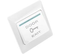 ARTSEWPLY Panel de Control de Acceso Botón de Salida Placa de Pared 86 Tipo para Puerta Cubierta Resistente y Flexible para Timbre Uso Industrial y Comercial en Oficinas y Restaurantes