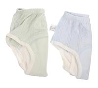 ARTSEWPLY Pantalones de Entrenamiento para 2 Piezas Algodón Transpirable Absorbente Lavables 110 Talla y Niña Ropa Interior para Aprender a Ir al Baño Azul Claro y Verde Claro