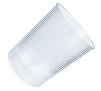 ARTSEWPLY Papelera Creativa Transparente Blanca Pequeña sin Tapa Cubo de Basura Doméstico Práctico para Baño Dormitorio y Cocina Cubo de Papel Higiénico de Estilo Simple Material