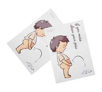 ARTSEWPLY Pegatinas Adhesivas Removibles para Asiento de Inodoro 2 Piezas 20X30 CM Decoración para Baño Diseño Infantil Adhesivo para Entrenamiento para Ir al Baño y Paredes Lisas