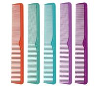 ARTSEWPLY Peines de Doble Punta Antiestáticos y Resistentes al Calor, Set de 5 Piezas de Nylon en Colores Variados para Uso en Peluquería y Corte de Cabello Color Aleatorio