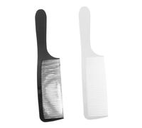 ARTSEWPLY Peines Profesionales Curvos 2 Piezas con Dientes Redondeados para Cortar el Cabello de Hombre de Polímero Ideales para Estilos Cortos y Degradados en Uso Profesional