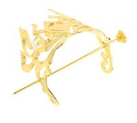 ARTSEWPLY Peineta Masculina Estilo Antiguo para Cabello Horquilla de Metal Dorado Pasador de Moño Accesorio Tradicional Chino para Cosplay y Vestimenta Hanfu Tocado Unisex Elegante