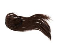 ARTSEWPLY Peluca con Diadema Lisa Marrón Clip Invisible Topper de Cabello Natural para Mujer con Flequillo Diseño Fácil de Llevar para Volumen Cobertura de Canas y Estilo Diario o Festivo