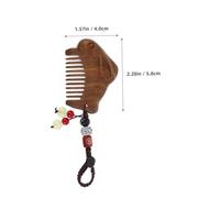 ARTSEWPLY Pequeño Peine de Madera de Sándalo con Tallado Peine Portátil Chino Mini de Bolsillo con para Colgar Accesorio Práctico y Decorativo para Mujer