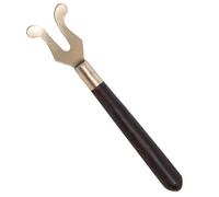 ARTSEWPLY Pinza de Hierro Fundido para Taza de Té Mango de Madera Antiescaldaduras Accesorio Resistente al Calor para Ceremonia de Té Gongfu Levantador de Tapa Práctico y Duradero