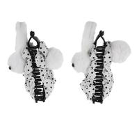 ARTSEWPLY Pinzas Cabello de Conejo de Peluche 2 Piezas, Garras Antideslizantes para Niñas y Mujeres, Accesorios Suaves de Felpa para Peinados de Pascua, Sujetan Cabello Grueso y Largo