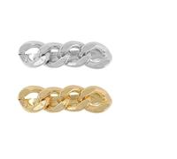 ARTSEWPLY Pinzas Cabello Forma de Cadena de Aleación Sólida 2 Unidades Accesorio para Flequillo Clip Lateral para Fiestas Oficina y Uso Diario Color Aleatorio Color Aleatorio