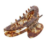 ARTSEWPLY Pinzas Cabello Grandes Para Cabello Grueso Diseño De Mármol, Color Café Oscuro, Clip De Garra Jumbo Para Mujeres Uso Diario y Fiestas