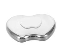 ARTSEWPLY Placa De Desguace Facial Herramienta De Masaje De Mano Cara Guasha Instrumento De Raspado Masajeador De Masaje Facial Masajeador De Tabla De Raspado Plata Acero Inoxidable