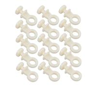 ARTSEWPLY Polea de Riel para Cortinas de Plástico Duradero, Rodamiento Silencioso de Doble Curva, para Instalación en Ventanas y Cortinas, Paquete de 100 Piezas