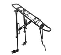 ARTSEWPLY Portabultos Bicicleta Trasero Ajustable de Aleación de Aluminio para Montaña y Carretera Soporte Resistente Compatible con Frenos de Disco y Cómodo y para Adultos