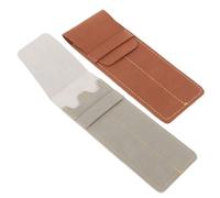 ARTSEWPLY Portalápices de Cuero Vintage para Dos Bolígrafos, Funda Portátil Elegante y Resistente Estilo Simple y Atractivo en Pack de 2 Unidades Varios Estilos