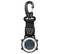 ARTSEWPLY Reloj de Bolsillo Electrónico Clip, de Nailon, para Exteriores o Escalada, Batería de Botón, Tiempo Preciso