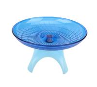 ARTSEWPLY Rueda De Ejercicio Tipo Disco para Hámster y Erizos Platillo Azul Duradero Rueda Silenciosa para Pequeños Roedores Entrenamiento Saludable para Mascotas Pequeñas