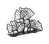 ARTSEWPLY Soporte de Servilletas de Hierro Ginkgo Decorativas Organizador Vertical para Mesa para Cocina Comedor y Restaurante Resistente y Elegante para Escritorio