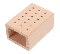 ARTSEWPLY Soporte Organizador De Brocas De Orificios Para Herramientas De Manicura Estante De Almacenamiento De Madera Para Salones y Uso Personal Resistente y Duradero Fácil De Limpiar