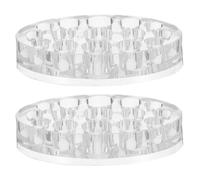 ARTSEWPLY Soporte Ovalado para Bandeja de 15 Orificios Porta Pigmentos para y Maquillaje Base Estable y Resistente para Recipientes de Pigmento Adecuado para Uso Profesional