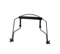ARTSEWPLY Soporte para Armónica de 10 Agujeros Negro, Ligero y Cómodo de Acero Inoxidable para Mástil, Accesorio Adecuado para Armónicas Profesionales