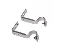 ARTSEWPLY Soporte para Barra De Cortina De Cobre Ajustable 18-22 Mm Níquel Arenado Soporte De Montaje para Cortinas Uso Doméstico Juego De 2 Unidades