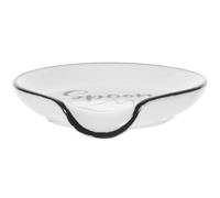 ARTSEWPLY Soporte para Cuchara de Cerámica Negro Borde Plato Redondo Reutilizable para Utensilios de Cocina Reposacucharas Compacto Adecuado para Encimera y Restaurante Accesorio