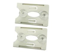 ARTSEWPLY Soporte para Parabrisas con Ventosa 2 Unidades Color Beige, Organizador de Tarjetas Rfid para Gestión Documental Estable y Expositor de Porta Credenciales para Automóvil