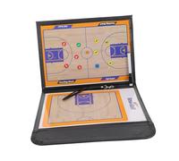 ARTSEWPLY Tablero Táctico de Baloncesto Magnético de Cuero PU Resistente Pizarra Trifold Colorida para Entrenamiento y Demostraciones Deportivas