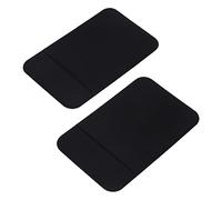 ARTSEWPLY Tarjetero Adhesivo para Móvil de Tela Negra Fuerte Adhesivo, 2 Piezas, Bolsillo Trasero para Tarjetas de Crédito y Soporte Práctico