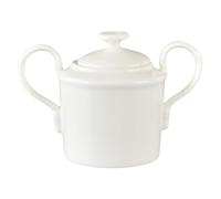 ARTSEWPLY Tarro de Azúcar en Cubos de Cerámica Blanca con Tapa Doble Asa para Cocina Occidental Recipiente Multifuncional para Almacenar Azúcar y Postres Resistente a Altas