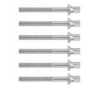 ARTSEWPLY Tornillos de Afinación para Instrumentos de Percusión, Tornillería de Hierro Plata Dimensiones Precisas y Uso Versátil, Juego de 6 Piezas para Batería
