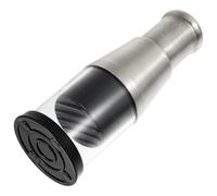 ARTSEWPLY Triturador de Ajo Manual de Acero Inoxidable Picadora de Verduras Mini 16X6 CM Borde Negro Prensa Práctica para Cocina y Utensilio Multifunción para Picar Ajo y Cebolla