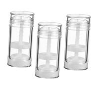 ARTSEWPLY Tubos Vacíos Para Desodorante Stick 3 Unidades 15 g Transparentes Recargables Viaje Cuidado Personal Antitranspirante Portátil