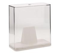 ARTSEWPLY Vitrina Metálica para Medallas Crema Blanca Caja Organizadora Tapa Transparente para Exhibición y Protección de Medallas Deportivas Escolares Competición Soporte de Sobremesa