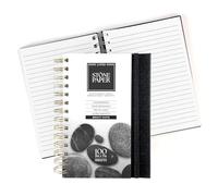 ArtSkills Cuaderno de papel de piedra rayado, papel mineral encuadernado en espiral, diario impermeable de 5 x 7 pulgadas, cuaderno de bocetos estético, páginas rayadas para escuela, trabajo, dibujo