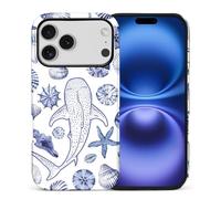 artslion Compatible con Funda iPhone 17 Pro de 6,3 Pulgadas,Estantería Ballena Almeja Protector de 360 Grados Resistente a Golpes arañazos