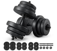ArtSport set de mancuernas 2x 40kg - Set de mancuernas con 2 mancuernas, 12 discos de pesas y cierres de estrella - Set de mancuernas para entrenamiento de fuerza