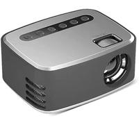 ARTSZY Mini portátil fácil de Llevar 1080P USB HD LED Home Media Video Player Cine Micro proyector (Color : Gray)