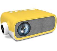 ARTSZY Nuevo Mini proyector LED YG280 480 * 272 píxeles con/Interfaz de Audio Proyección portátil Reproductor de Medios for el hogar (Color : Yellow)