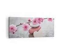 ARTTOR Cuadro Decorativo 100x40cm Moderno Panorámico Botánica Flores - 3178