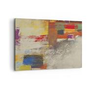 ARTTOR Cuadro Decorativo 100x70cm Moderno Horizontal Abstracto Arte - 4176
