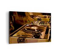 ARTTOR Cuadro Decorativo 100x70cm Moderno Horizontal Música Vintage - 0505