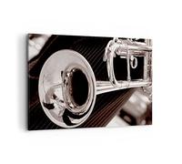 ARTTOR Cuadro Decorativo 100x70cm Moderno Horizontal Música Vintage - 1553