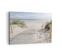 ARTTOR Cuadro Decorativo 100x70cm Moderno Horizontal Paisajes Marino - 4188