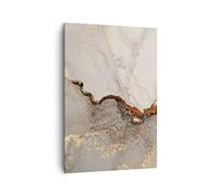 ARTTOR Cuadro Decorativo 70x100 cm Moderno Vertical Abstracto - 4778 | Piedra Arena Abstracción Cuadro sobre Lienzo Grande Arte mural Decoración del Hogar Salón Dormitorio Cocina Cuadros de Pared