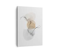 ARTTOR Cuadro Decorativo 70x100 cm Moderno Vertical Abstracto Pastel - 4827
