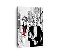 ARTTOR Cuadro Decorativo 70x100 cm Moderno Vertical Arquitectura Blanco y Negro - 3565