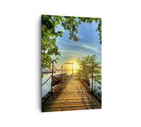 ARTTOR Cuadro Decorativo 70x100 cm Moderno Vertical Paisajes Marino - 2573