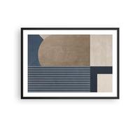 ARTTOR Cuadro Póster 70x50 cm Marco Negro Abstracto - 5987 - P2B