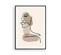 ARTTOR Cuadro Póster Marco Negro 70x100 cm Personas Arte - 4728 - P2B | Línea Boho Moderno Vertical Cuadros de Pared Decoración Cuadro Decorativo Salón Dormitorio Cocina Lámina Imágenes ARTTOR