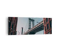 ARTTOR Cuadro sobre Lienzo 140x50cm Panorámico Arquitectura Ciudades - 4675